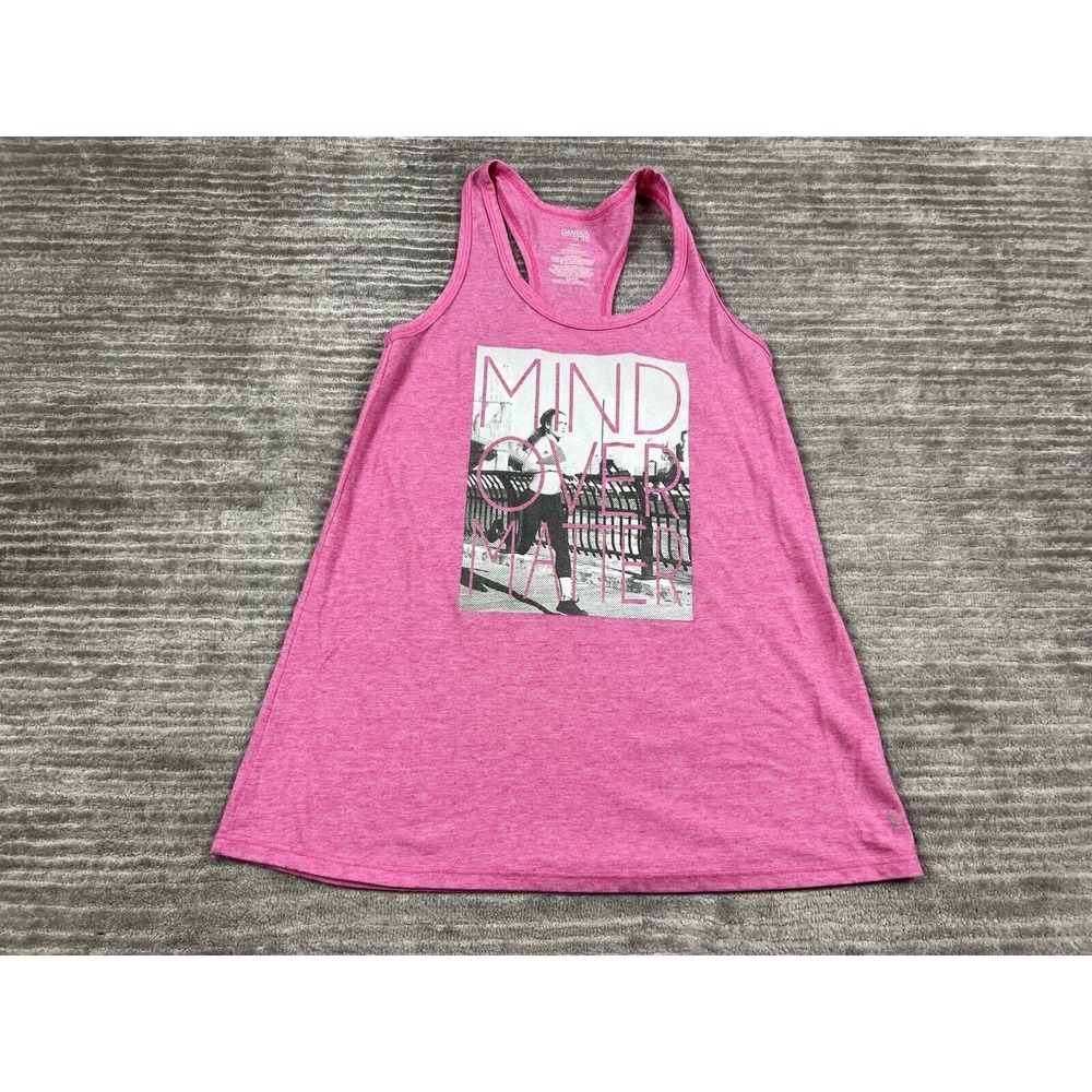 Danskin Now Top Womens Small Pink Sleeveless Loose Halter Polyester Blend‎